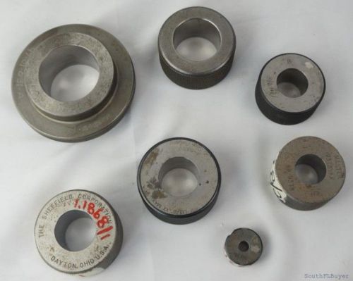 Huge lot of ring gauges gages sheffield m-aire federal nepp air gage free ship for sale
