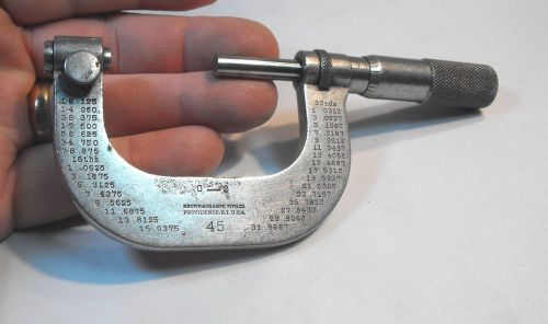 Micrometer, Vintage Brown &amp; Sharpe No.13 Outside Micrometer