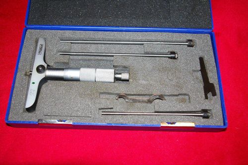 Fowler,Depth Micrometer, 0-4&#034;, in Case. Plus Craftsman Micrometer.