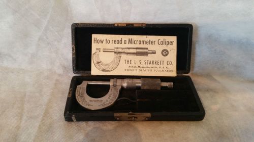 Vintage L.S. Starrett Micrometer Caliper. No. 230