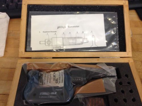 Fowler 0-25mm screw thread micrometer for sale
