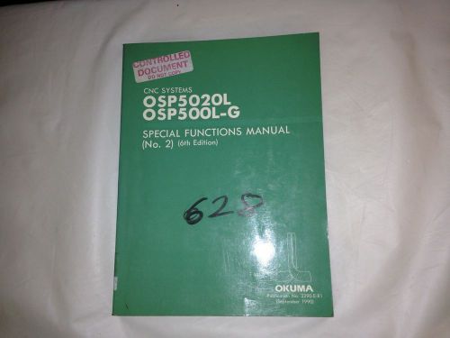 Okuma Special Functions Manual (No. 2, 6th Edition) OSP5020L, OSP500L-G