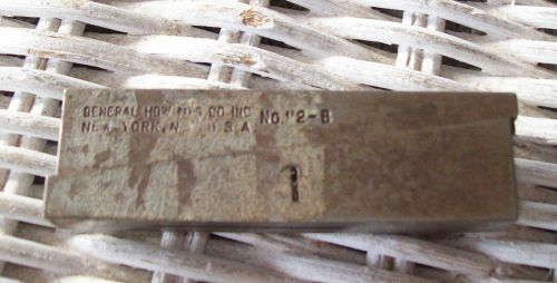 General HDW Mfg. Co. Adjustable Machinist Parallel No. 2-B, New York, NY  USA