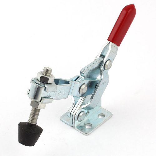 Red 65 Degree Handle Opening Angle Vertical Type Toggle Clamp 100Kg 220Lbs 102B