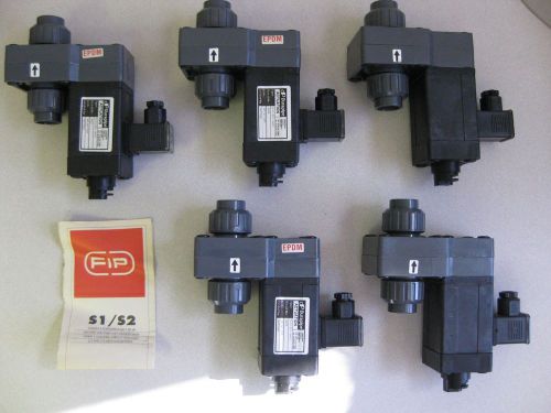 Fip 1/2&#034; pvc solenoid valve h2 a10 e02 24v epdm gaskets - new !!!! for sale