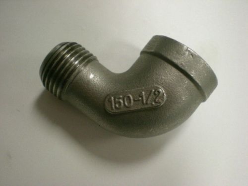 New 316 Stainless Steel 1/2&#034; MB316 Cast Pipe Fitting  90 Degree Street Elbow