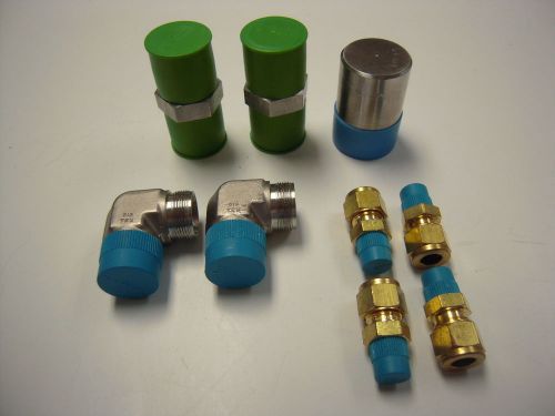 1709  lot of 9 swagelok fittings for sale