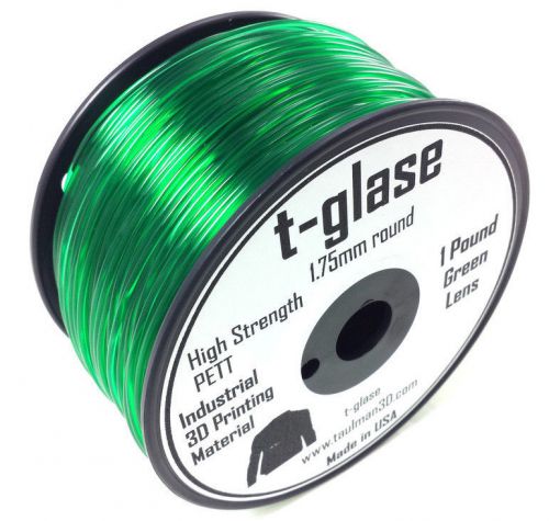 Taulman t-glase Green filament for 3D printing - FDA Food-Safe - 1lb 1.75mm