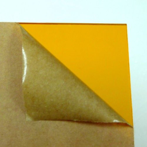 A4 size 2.5mm Transparent Orange Amber Acrylic Plexigrass Plastic Sheet