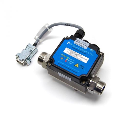Proteus Industries 98008SA6F3P1 Switch 5VDC Liquid Flow Meter 10.0 GPM (1&#034; NPT)