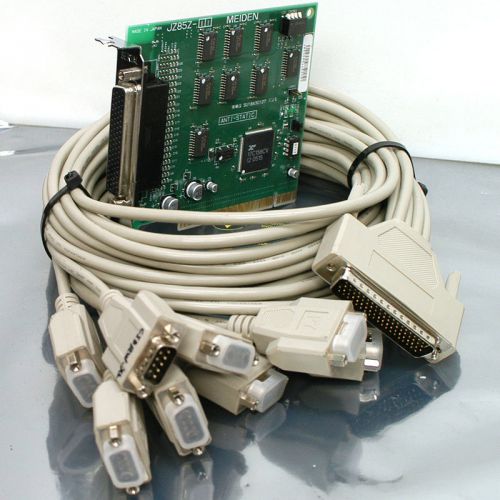Meiden JZ85Z-11 PCI to 8x RS232 Serial Card with Breakout Cable from uPIBOC-I