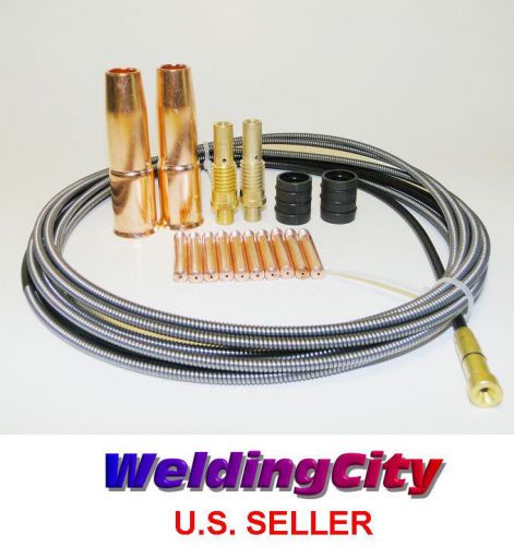 Accessory kit for 0.030&#034; wire in lincoln 200 &amp; tweco #2 mig welding guns for sale