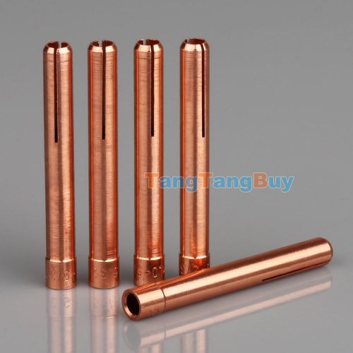 New 5pcs tig torch welding collets 54n20 model 4.0*50mm for wp17 18 26 for sale