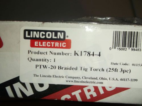 LINCOLN BRAIDED TIG TORCH #K1784-4
