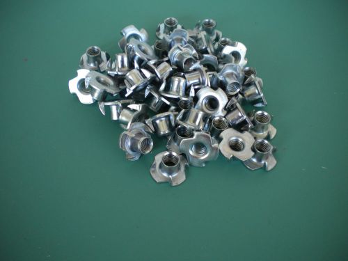 50    10  -  24    5/16 BARREL T NUTS - TEE NUTS - BLIND NUTS 4 PRONG