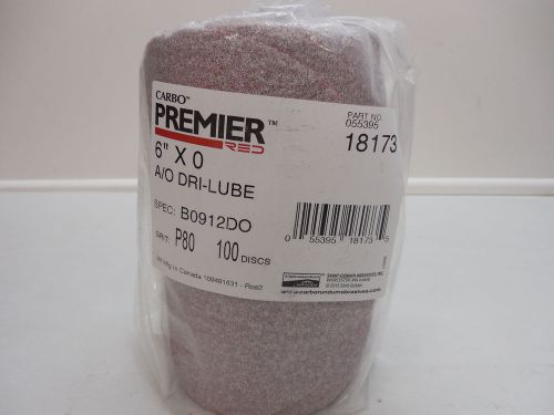 Roll sandpaper 6&#034; premier cargo #18173 p180 grit 100 discs a/o dri-lube adhesive for sale
