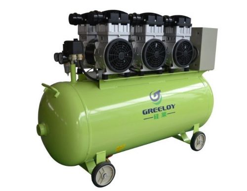 Dental noiseless oil free oilless air compressor motor ga-163 4800w tank 160l for sale
