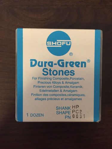 Shofu Dura-Green Stones Hp Pc2 Box Of 12