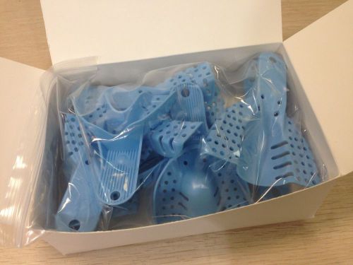 10pcs Dental Blue Impression Trays Autoclavable Dental Central Supply Sale Price