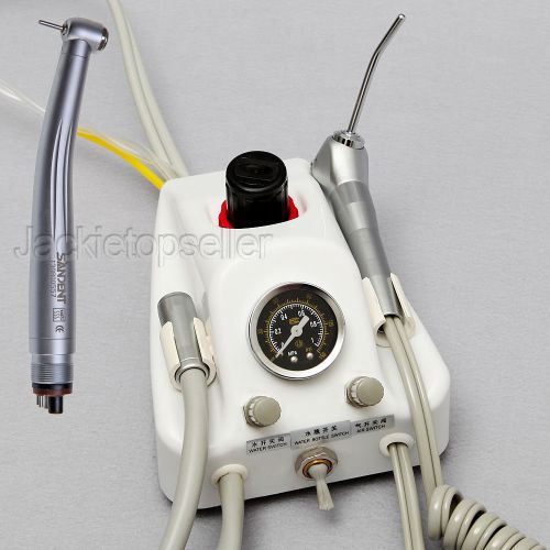 Newdental portable turbine unit works w/compressor with 4-h handpiece connection for sale