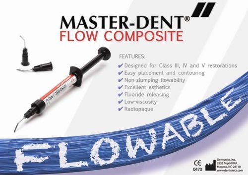 Master - Dent  Flow Composite 2Gm Syringe  Shade A3 (Dentonics)