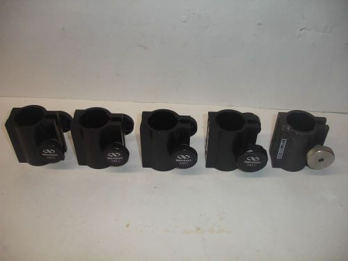 Newport Rod/Tube 1.5&#034; Clamps (340-C Qty 4 &amp; 340 Qty 1) For Optical Support Rods