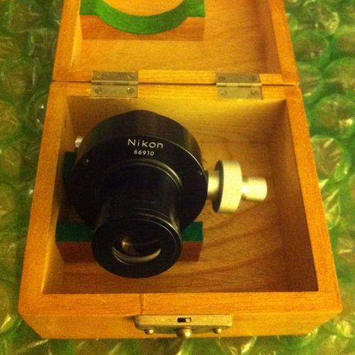 NIKON Measuring Micrometer 10X Eyepiece 66910 w/ Original Case