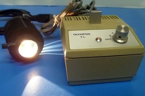 Olympus TL Microscope Light Source Illuminator Power Supply &amp; Lamp/Light