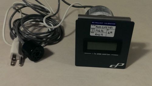 1 to 2000 mtorr Cole-Parmer Pressure/Vacuum Meter for Pirani-Type Sensor