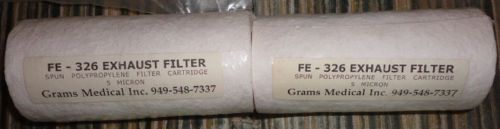 2 new  aspirator filter cartridges fe-326 5 micron .