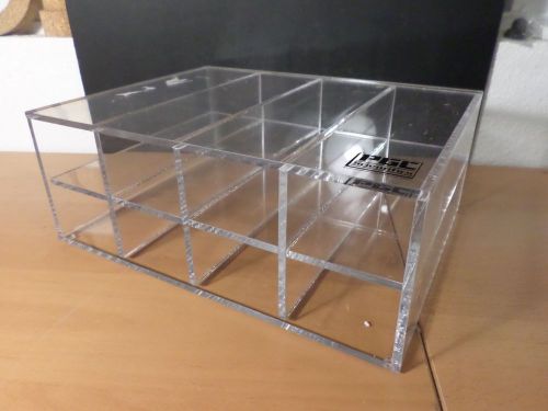 PGC 8-Compartment Acrylic Plastic Holder for 80-Place Microcentrifuge Racks