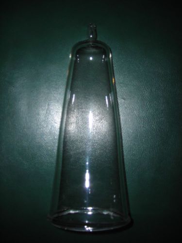 Vtg laboratory glass conical embalming bottle / jar lab glassware unusual piece! for sale