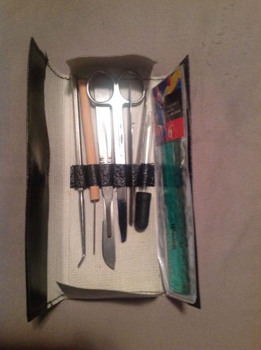 biology dissection kit dissecting kit Black Leather Kit