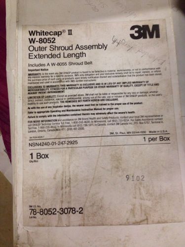 3M Whitecap Shroud Assembly Extended W-8052 Outer Shroud &amp; W-8052 belt (D6)