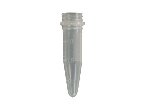 1.5ml screw cap tube, graduated, 500/pack, 10 packs per case