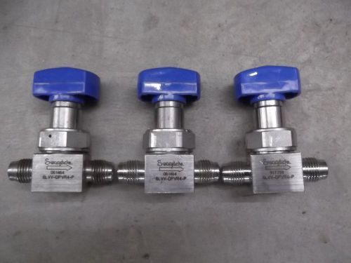 Swagelok 6LVV-DPVR4-P  1/4&#034; valves (quantity 3)