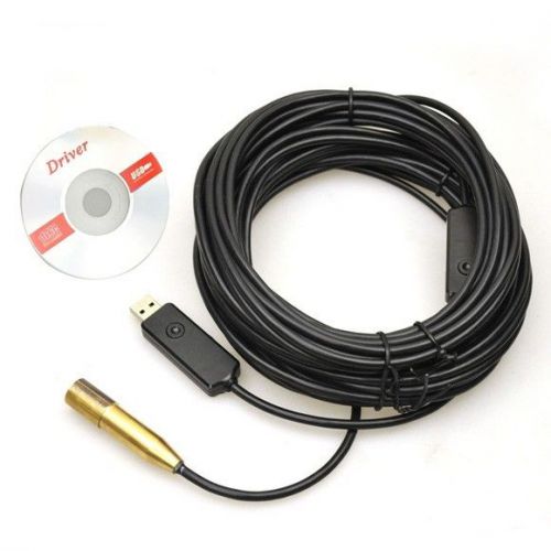 USB Borescope Endoscope 20M Home Waterproof Inspection Snake Tube Video Camera