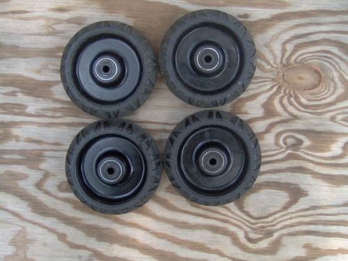 SET OF 4  USED WHEELS FOR STRYKER STRETCHER