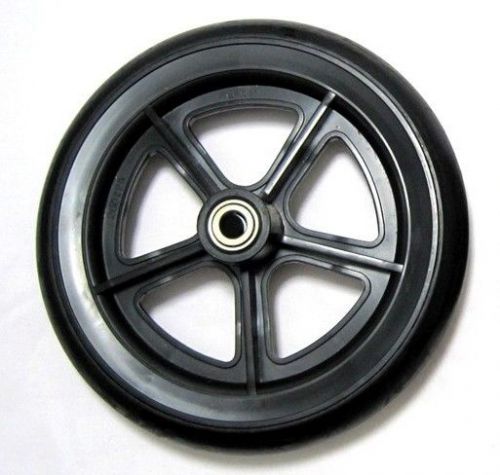 Wheelchair parts 8&#034; front caster 1pc 7/16&#034; caster new part transporter black for sale