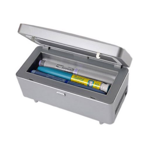 Portable Insulin Cooler Refrigerated Box Car Small Refrigerator Drug Reefer New