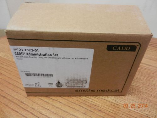Smiths 21-7322-01 cadd administration set new 12pcs for sale