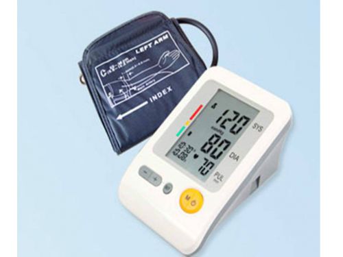 Digital arm blood pressure monitor large lcd+features (memory, who indicator) for sale