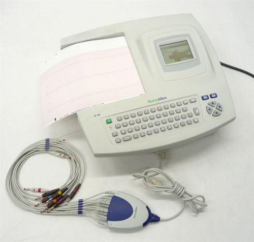 Welch allyn cp100 cp-100 cp1a resting electrocardiograph ecg ekg +400293 10-lead for sale
