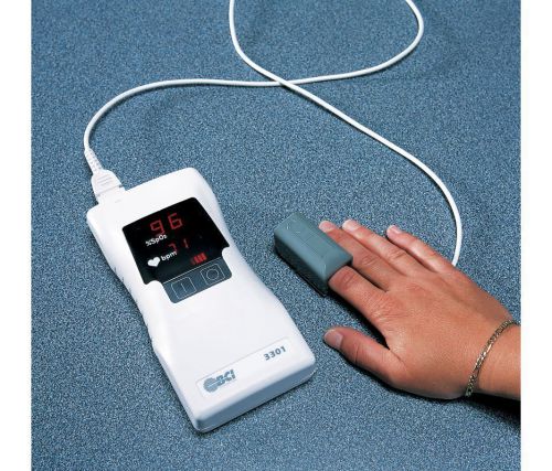 BCI, 3301, Hand Held Pulse Oximeter, LED, SpO2, Pulse Rate, Sensor, Memory /KT1/
