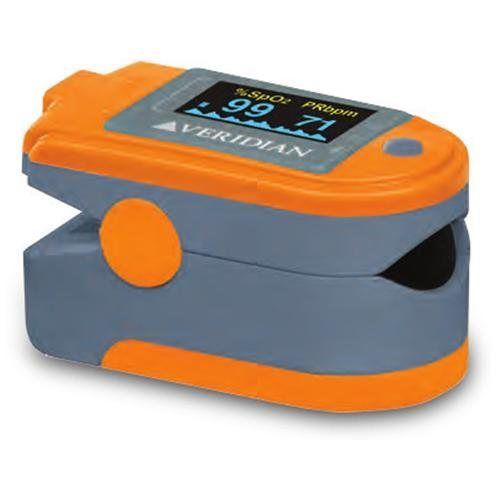 Veridian Healthcare Premium Pulse Ox Fit Pulse Oximeter - Gray, Orange