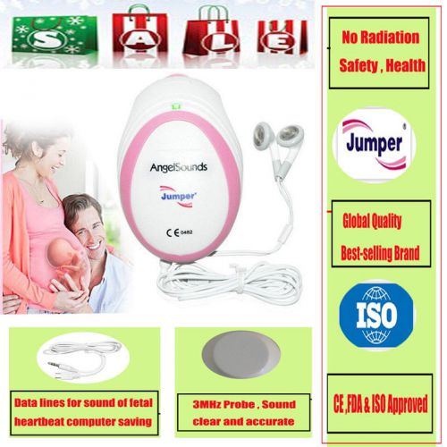 Jumper angelsounds 3.0 mhz probe fetal doppler prenatal heart rate baby monitor for sale