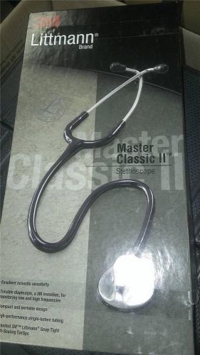 3M Littmann Master Classic II Stethoscope, 2144L Black (L1)