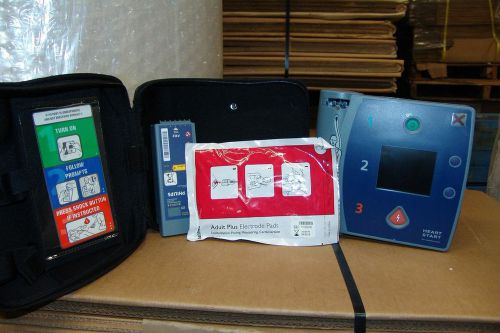 Philips heartstart fr2+ aed defibrillator m3860a with carrying case &amp; battery for sale