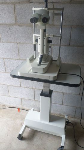 Slit lamp with a stand