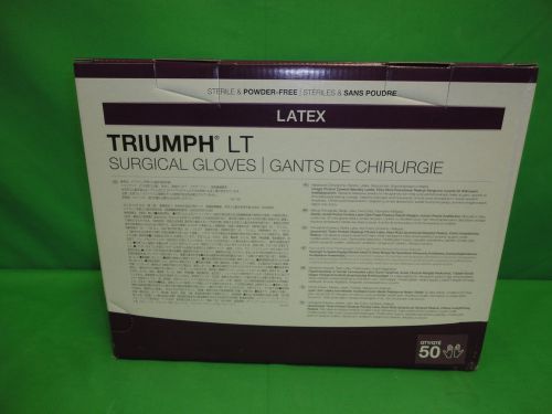 Medline triumph lt latex surgical gloves - size 8 [mds108080lt] box/50 for sale